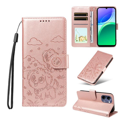 Embossed Heart Dog RFID Blocking Wallet Leather Phone Case, For vivo S2 5G / V80 Lite IN/PK, For vivo X300 E 5G, For vivo Y500 4G / iQOO Z11 5G / T5 Pro 5G, For vivo Y600 Pro 5G, For vivo Y05 4G / Y21 5G 2026, For vivo V70 FE 5G                        ...