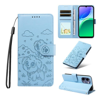 Embossed Heart Dog RFID Blocking Wallet Leather Phone Case, For vivo S2 5G / V80 Lite IN/PK, For vivo X300 E 5G, For vivo Y500 4G / iQOO Z11 5G / T5 Pro 5G, For vivo Y600 Pro 5G, For vivo Y05 4G / Y21 5G 2026, For vivo V70 FE 5G                        ...