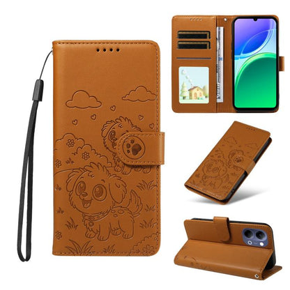 Embossed Heart Dog RFID Blocking Wallet Leather Phone Case, For vivo S2 5G / V80 Lite IN/PK, For vivo X300 E 5G, For vivo Y500 4G / iQOO Z11 5G / T5 Pro 5G, For vivo Y600 Pro 5G, For vivo Y05 4G / Y21 5G 2026, For vivo V70 FE 5G                        ...
