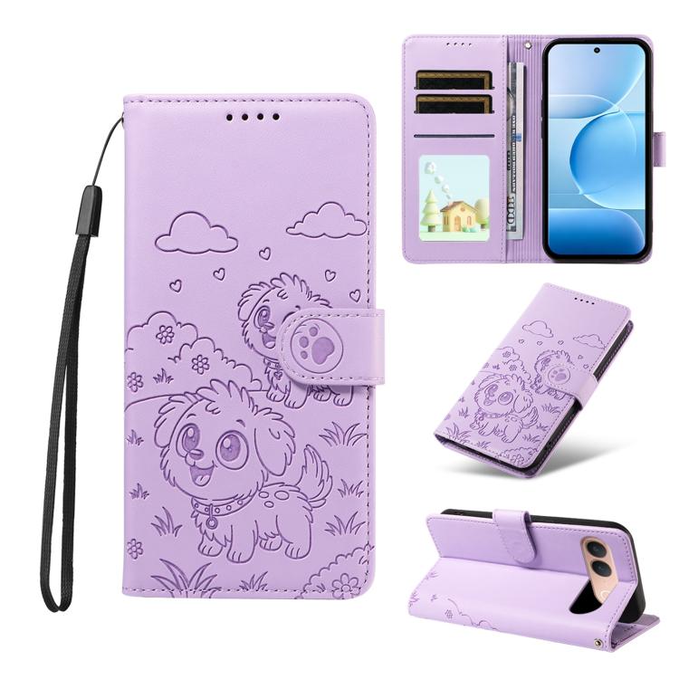 Embossed Heart Dog RFID Blocking Wallet Leather Phone Case, For vivo S2 5G / V80 Lite IN/PK, For vivo X300 E 5G, For vivo Y500 4G / iQOO Z11 5G / T5 Pro 5G, For vivo Y600 Pro 5G, For vivo Y05 4G / Y21 5G 2026, For vivo V70 FE 5G                        ...