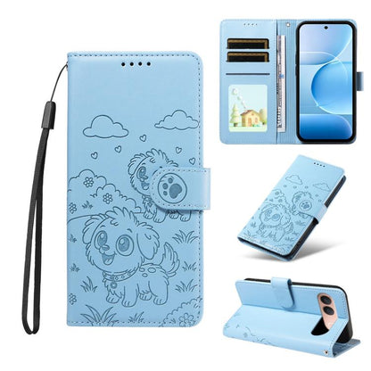Embossed Heart Dog RFID Blocking Wallet Leather Phone Case, For vivo S2 5G / V80 Lite IN/PK, For vivo X300 E 5G, For vivo Y500 4G / iQOO Z11 5G / T5 Pro 5G, For vivo Y600 Pro 5G, For vivo Y05 4G / Y21 5G 2026, For vivo V70 FE 5G                        ...