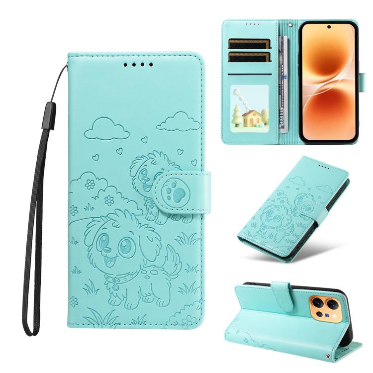 Embossed Heart Dog RFID Blocking Wallet Leather Phone Case, For vivo S2 5G / V80 Lite IN/PK, For vivo X300 E 5G, For vivo Y500 4G / iQOO Z11 5G / T5 Pro 5G, For vivo Y600 Pro 5G, For vivo Y05 4G / Y21 5G 2026, For vivo V70 FE 5G                        ...