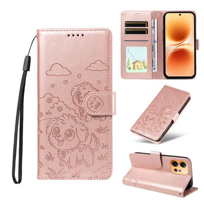 Embossed Heart Dog RFID Blocking Wallet Leather Phone Case, For vivo S2 5G / V80 Lite IN/PK, For vivo X300 E 5G, For vivo Y500 4G / iQOO Z11 5G / T5 Pro 5G, For vivo Y600 Pro 5G, For vivo Y05 4G / Y21 5G 2026, For vivo V70 FE 5G                        ...