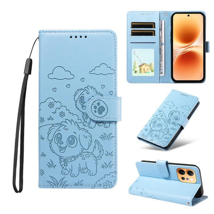 Embossed Heart Dog RFID Blocking Wallet Leather Phone Case, For vivo S2 5G / V80 Lite IN/PK, For vivo X300 E 5G, For vivo Y500 4G / iQOO Z11 5G / T5 Pro 5G, For vivo Y600 Pro 5G, For vivo Y05 4G / Y21 5G 2026, For vivo V70 FE 5G                        ...
