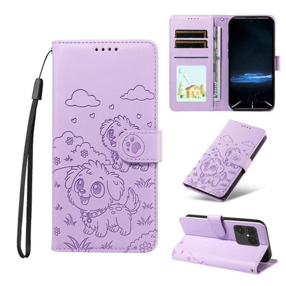 Embossed Heart Dog RFID Blocking Wallet Leather Phone Case, For Sony Xperia 1 VIII 2026, For Sony Xperia 1 VII 2025, For Sony Xperia 10 VI 2024, For Sony Xperia 1 VI 2024, For Sony Xperia 5 VI 2024, For Sony Xperia 5 V 2023, For Sony Xperia 1 V 2023   ...