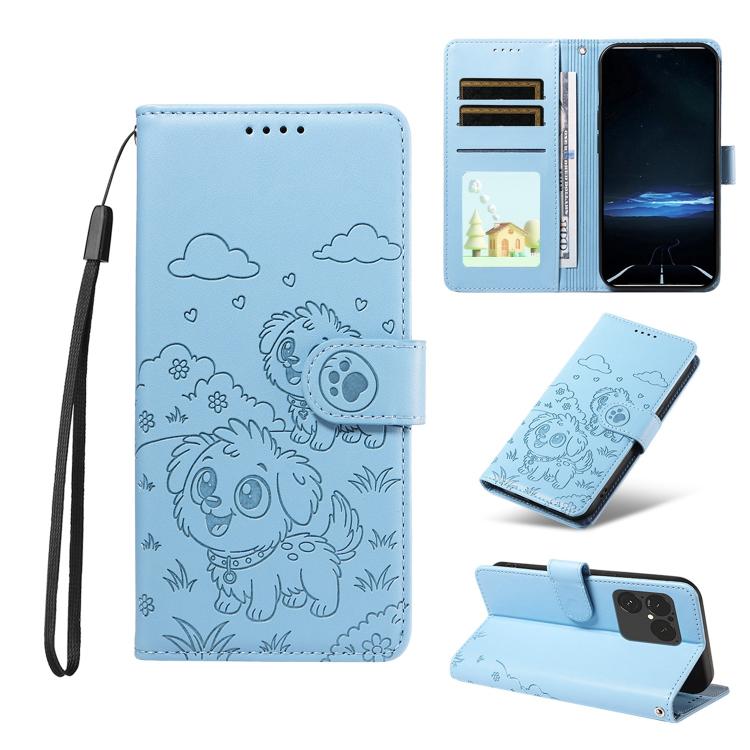 Embossed Heart Dog RFID Blocking Wallet Leather Phone Case, For Sony Xperia 1 VIII 2026, For Sony Xperia 1 VII 2025, For Sony Xperia 10 VI 2024, For Sony Xperia 1 VI 2024, For Sony Xperia 5 VI 2024, For Sony Xperia 5 V 2023, For Sony Xperia 1 V 2023   ...