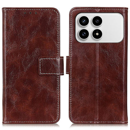 Retro Crazy Horse Texture Leather Phone Case, For Redmi Note 17 5G/4G Global 169.7mm, For Redmi Note 17 Pro+ 5G Global 163.4mm, For Redmi Note 17 Pro 5G Global 163.5mm, For Redmi K100 Pro Max/Poco F9 Ultra 5G, For Redmi K100 Pro 5G/Poco F9 Pro 5G      ...