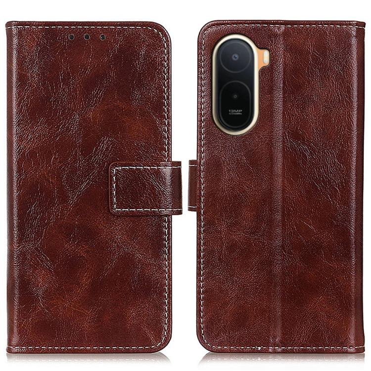 Retro Crazy Horse Texture Leather Phone Case, For Redmi Note 17 5G/4G Global 169.7mm, For Redmi Note 17 Pro+ 5G Global 163.4mm, For Redmi Note 17 Pro 5G Global 163.5mm, For Redmi K100 Pro Max/Poco F9 Ultra 5G, For Redmi K100 Pro 5G/Poco F9 Pro 5G      ...