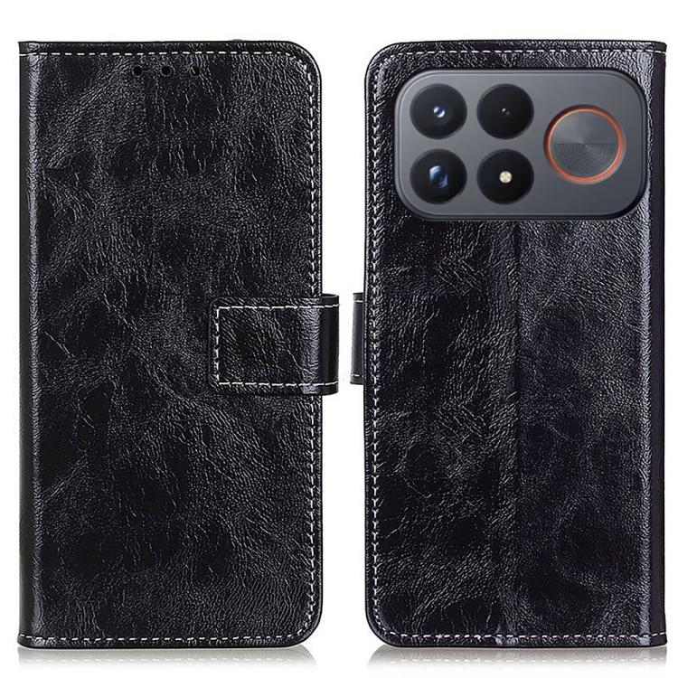 Retro Crazy Horse Texture Leather Phone Case, For Redmi Note 17 5G/4G Global 169.7mm, For Redmi Note 17 Pro+ 5G Global 163.4mm, For Redmi Note 17 Pro 5G Global 163.5mm, For Redmi K100 Pro Max/Poco F9 Ultra 5G, For Redmi K100 Pro 5G/Poco F9 Pro 5G      ...