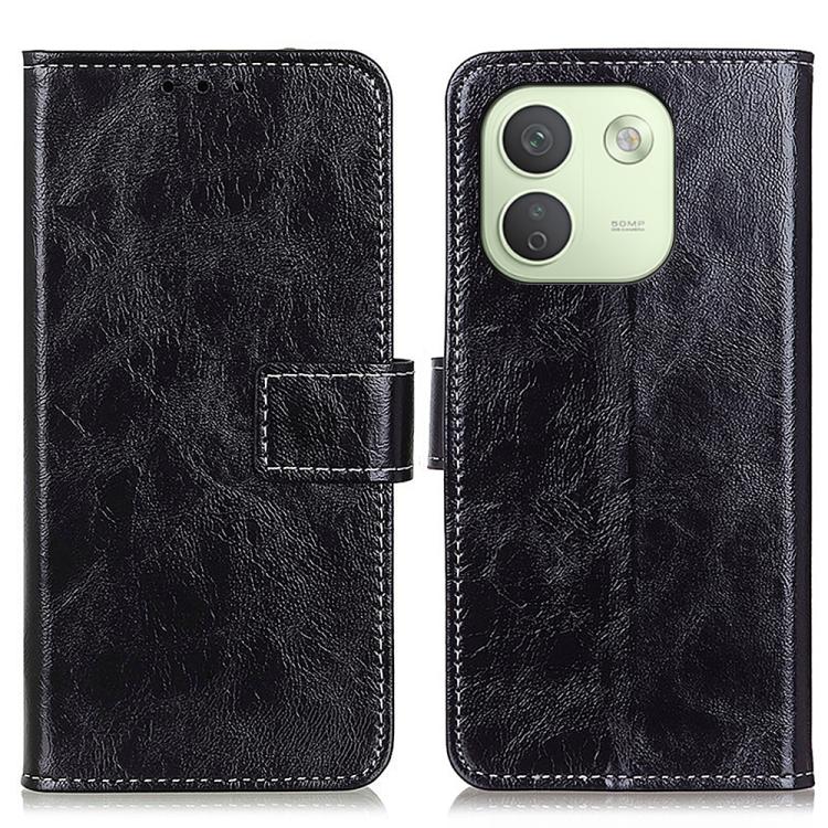 Retro Crazy Horse Texture Leather Phone Case, For Redmi Note 17 5G/4G Global 169.7mm, For Redmi Note 17 Pro+ 5G Global 163.4mm, For Redmi Note 17 Pro 5G Global 163.5mm, For Redmi K100 Pro Max/Poco F9 Ultra 5G, For Redmi K100 Pro 5G/Poco F9 Pro 5G      ...