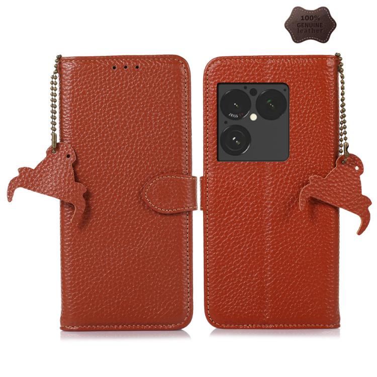 Genuine Leather Litchi Texture RFID Leather Phone Case, For Sony Xperia 1 VIII, For Sony Xperia 1 VII, For Sony Xperia 5 IV, For Sony Xperia 10 IV