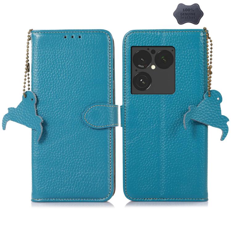 Genuine Leather Litchi Texture RFID Leather Phone Case, For Sony Xperia 1 VIII, For Sony Xperia 1 VII, For Sony Xperia 5 IV, For Sony Xperia 10 IV