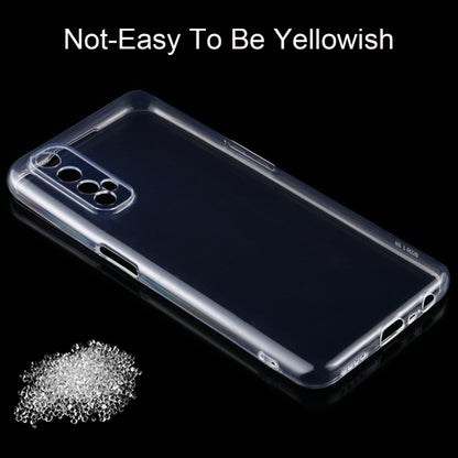 Transparent TPU phone case angled display, with camera cutouts and slim side access openings
