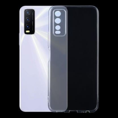 Ultra-thin transparent TPU phone case with camera cutout and button openings