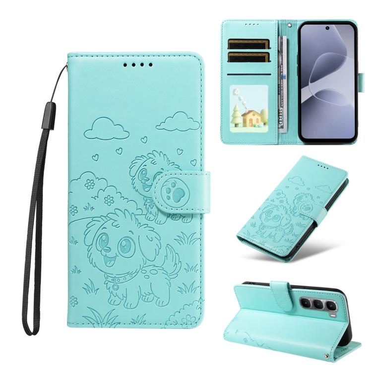 Embossed Heart Dog RFID Blocking Wallet Leather Phone Case, For Infinix Smart 20 4G, For Infinix Hot 60 / 60i, For Infinix Hot 60 Pro+ 4G, For Infinix Hot 60 Pro 4G, For Infinix Smart 10 Plus 4G x6725B, For Infinix Smart 10 4G / Tecno Pop 10           ...