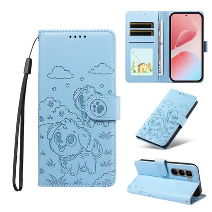 Embossed Heart Dog RFID Blocking Wallet Leather Phone Case, For Infinix Smart 20 4G, For Infinix Hot 60 / 60i, For Infinix Hot 60 Pro+ 4G, For Infinix Hot 60 Pro 4G, For Infinix Smart 10 Plus 4G x6725B, For Infinix Smart 10 4G / Tecno Pop 10           ...