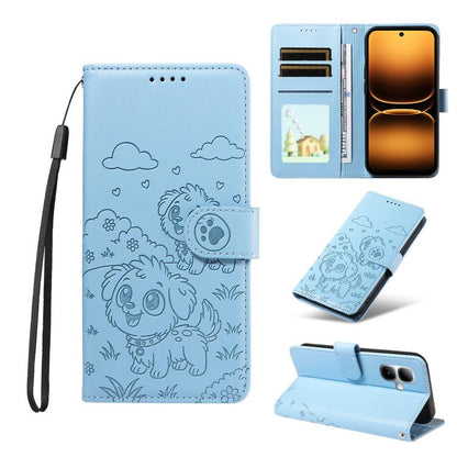 Embossed Heart Dog RFID Blocking Wallet Leather Phone Case, For Infinix Smart 20 4G, For Infinix Hot 60 / 60i, For Infinix Hot 60 Pro+ 4G, For Infinix Hot 60 Pro 4G, For Infinix Smart 10 Plus 4G x6725B, For Infinix Smart 10 4G / Tecno Pop 10           ...