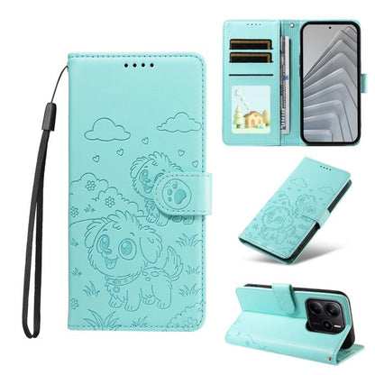 Embossed Heart Dog RFID Blocking Wallet Leather Phone Case, For Redmi A5 4G 171.7mm / Poco C71, For Redmi Note 14S / 13 Pro 4G Global, For Redmi K80 Pro / Poco F7 Ultra, For Redmi K80 / Poco F7 Pro, For Redmi 14C 4G / 5G / 14R / A4                     ...