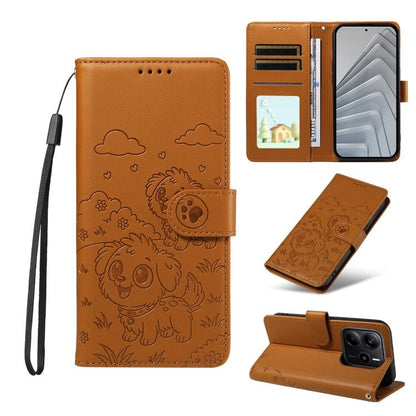 Embossed Heart Dog RFID Blocking Wallet Leather Phone Case, For Redmi A5 4G 171.7mm / Poco C71, For Redmi Note 14S / 13 Pro 4G Global, For Redmi K80 Pro / Poco F7 Ultra, For Redmi K80 / Poco F7 Pro, For Redmi 14C 4G / 5G / 14R / A4                     ...