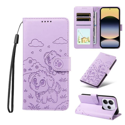 Embossed Heart Dog RFID Blocking Wallet Leather Phone Case, For Redmi A5 4G 171.7mm / Poco C71, For Redmi Note 14S / 13 Pro 4G Global, For Redmi K80 Pro / Poco F7 Ultra, For Redmi K80 / Poco F7 Pro, For Redmi 14C 4G / 5G / 14R / A4                     ...