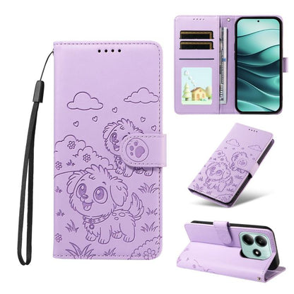 Embossed Heart Dog RFID Blocking Wallet Leather Phone Case, For Redmi A5 4G 171.7mm / Poco C71, For Redmi Note 14S / 13 Pro 4G Global, For Redmi K80 Pro / Poco F7 Ultra, For Redmi K80 / Poco F7 Pro, For Redmi 14C 4G / 5G / 14R / A4                     ...