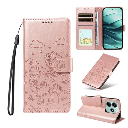 Embossed Heart Dog RFID Blocking Wallet Leather Phone Case, For Redmi A5 4G 171.7mm / Poco C71, For Redmi Note 14S / 13 Pro 4G Global, For Redmi K80 Pro / Poco F7 Ultra, For Redmi K80 / Poco F7 Pro, For Redmi 14C 4G / 5G / 14R / A4                     ...
