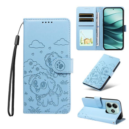 Embossed Heart Dog RFID Blocking Wallet Leather Phone Case, For Redmi A5 4G 171.7mm / Poco C71, For Redmi Note 14S / 13 Pro 4G Global, For Redmi K80 Pro / Poco F7 Ultra, For Redmi K80 / Poco F7 Pro, For Redmi 14C 4G / 5G / 14R / A4                     ...