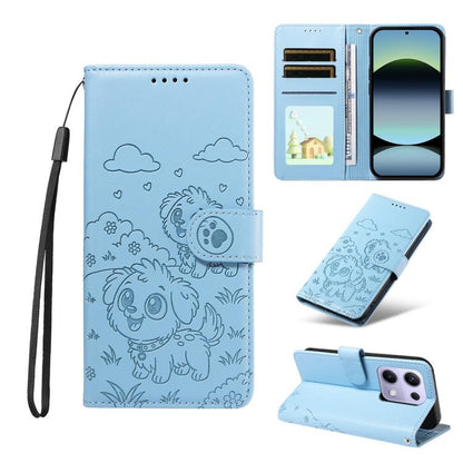 Embossed Heart Dog RFID Blocking Wallet Leather Phone Case, For Redmi A5 4G 171.7mm / Poco C71, For Redmi Note 14S / 13 Pro 4G Global, For Redmi K80 Pro / Poco F7 Ultra, For Redmi K80 / Poco F7 Pro, For Redmi 14C 4G / 5G / 14R / A4                     ...