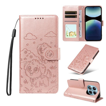 Embossed Heart Dog RFID Blocking Wallet Leather Phone Case, For Redmi A5 4G 171.7mm / Poco C71, For Redmi Note 14S / 13 Pro 4G Global, For Redmi K80 Pro / Poco F7 Ultra, For Redmi K80 / Poco F7 Pro, For Redmi 14C 4G / 5G / 14R / A4                     ...