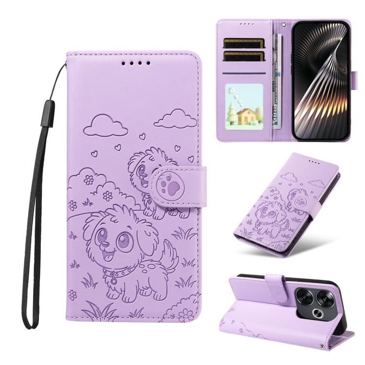 Embossed Heart Dog RFID Blocking Wallet Leather Phone Case, For Redmi A5 4G 171.7mm / Poco C71, For Redmi Note 14S / 13 Pro 4G Global, For Redmi K80 Pro / Poco F7 Ultra, For Redmi K80 / Poco F7 Pro, For Redmi 14C 4G / 5G / 14R / A4                     ...