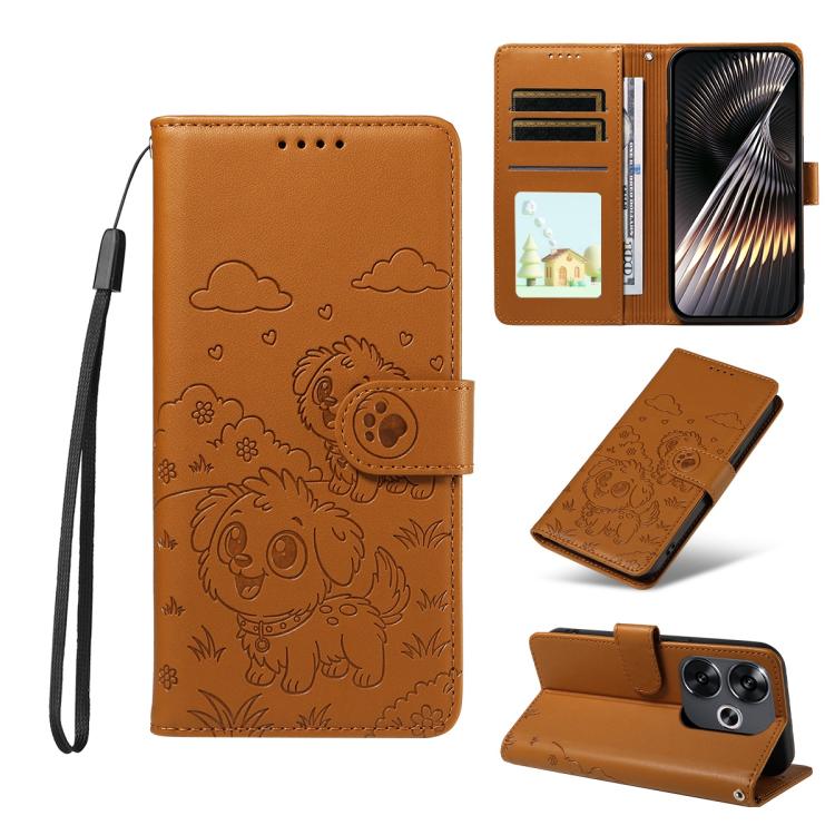 Embossed Heart Dog RFID Blocking Wallet Leather Phone Case, For Redmi A5 4G 171.7mm / Poco C71, For Redmi Note 14S / 13 Pro 4G Global, For Redmi K80 Pro / Poco F7 Ultra, For Redmi K80 / Poco F7 Pro, For Redmi 14C 4G / 5G / 14R / A4                     ...