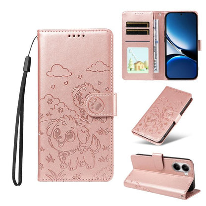 Embossed Heart Dog RFID Blocking Wallet Leather Phone Case, For Redmi A5 4G 171.7mm / Poco C71, For Redmi Note 14S / 13 Pro 4G Global, For Redmi K80 Pro / Poco F7 Ultra, For Redmi K80 / Poco F7 Pro, For Redmi 14C 4G / 5G / 14R / A4                     ...