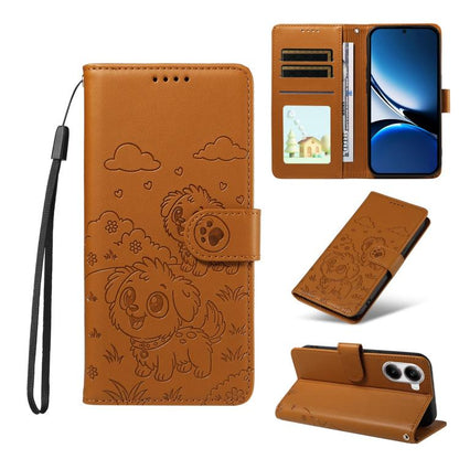 Embossed Heart Dog RFID Blocking Wallet Leather Phone Case, For Redmi A5 4G 171.7mm / Poco C71, For Redmi Note 14S / 13 Pro 4G Global, For Redmi K80 Pro / Poco F7 Ultra, For Redmi K80 / Poco F7 Pro, For Redmi 14C 4G / 5G / 14R / A4                     ...