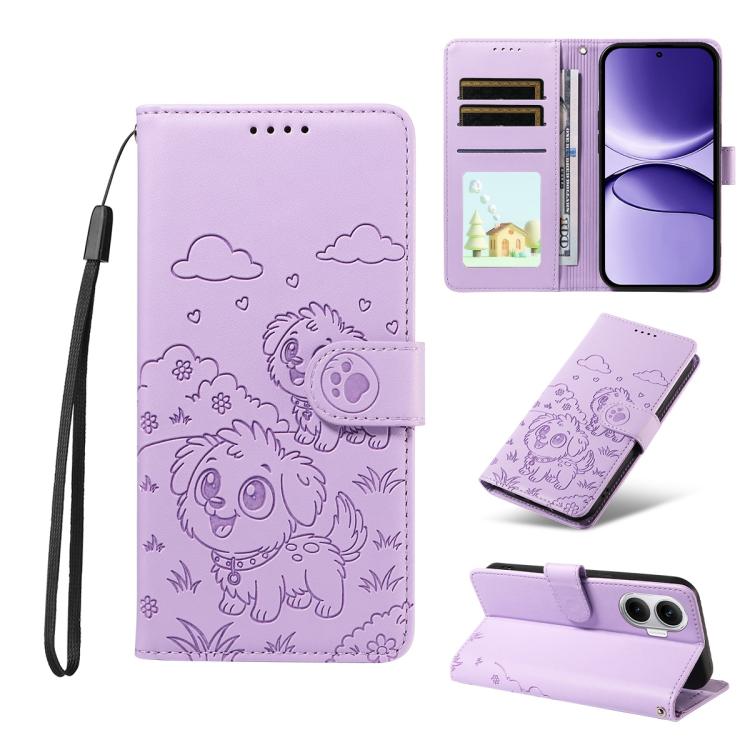 Embossed Heart Dog RFID Blocking Wallet Leather Phone Case, For Redmi Note 17 4G / 5G Global 169.7mm, For Redmi 17C 5G, For Redmi Note 17 Pro+ 5G Global 163.4mm, For Redmi 17 4G / 5G Global 170mm, For Redmi K90 Max 5G / K90 Ultra 5G, For Redmi 15a Glob...