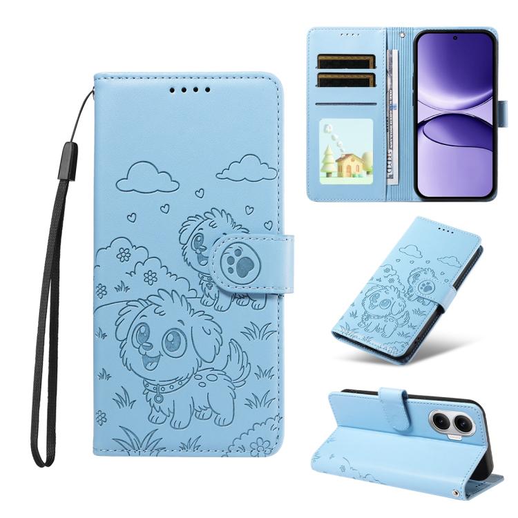 Embossed Heart Dog RFID Blocking Wallet Leather Phone Case, For Redmi Note 17 4G / 5G Global 169.7mm, For Redmi 17C 5G, For Redmi Note 17 Pro+ 5G Global 163.4mm, For Redmi 17 4G / 5G Global 170mm, For Redmi K90 Max 5G / K90 Ultra 5G, For Redmi 15a Glob...