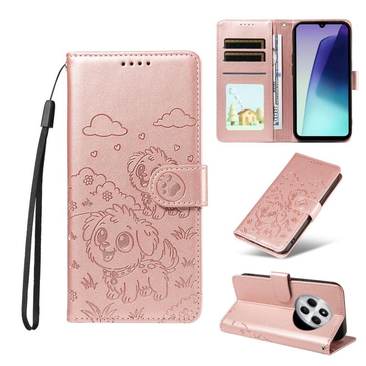 Embossed Heart Dog RFID Blocking Wallet Leather Phone Case, For Redmi A5 4G 171.7mm / Poco C71, For Redmi Note 14S / 13 Pro 4G Global, For Redmi K80 Pro / Poco F7 Ultra, For Redmi K80 / Poco F7 Pro, For Redmi 14C 4G / 5G / 14R / A4                     ...