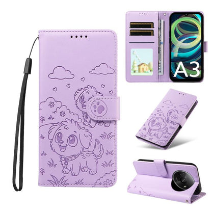 Embossed Heart Dog RFID Blocking Wallet Leather Phone Case, For Redmi A5 4G 171.7mm / Poco C71, For Redmi Note 14S / 13 Pro 4G Global, For Redmi K80 Pro / Poco F7 Ultra, For Redmi K80 / Poco F7 Pro, For Redmi 14C 4G / 5G / 14R / A4                     ...