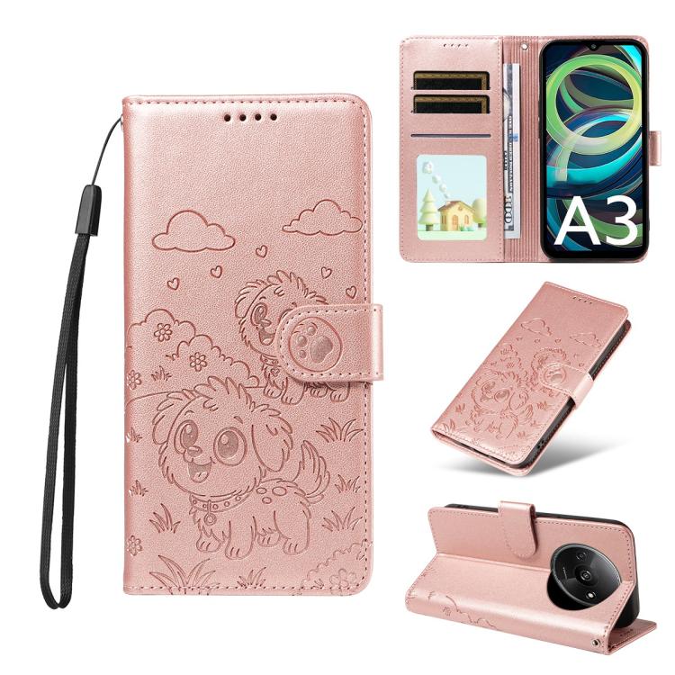 Embossed Heart Dog RFID Blocking Wallet Leather Phone Case, For Redmi A5 4G 171.7mm / Poco C71, For Redmi Note 14S / 13 Pro 4G Global, For Redmi K80 Pro / Poco F7 Ultra, For Redmi K80 / Poco F7 Pro, For Redmi 14C 4G / 5G / 14R / A4                     ...