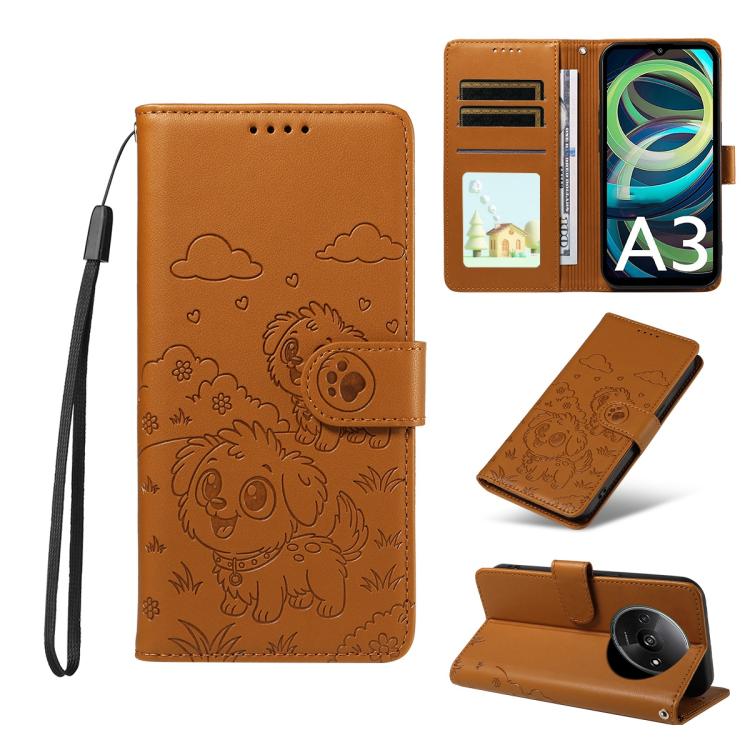 Embossed Heart Dog RFID Blocking Wallet Leather Phone Case, For Redmi A5 4G 171.7mm / Poco C71, For Redmi Note 14S / 13 Pro 4G Global, For Redmi K80 Pro / Poco F7 Ultra, For Redmi K80 / Poco F7 Pro, For Redmi 14C 4G / 5G / 14R / A4                     ...