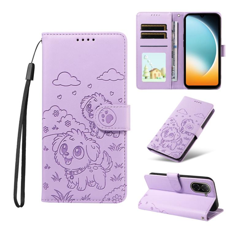 Embossed Heart Dog RFID Blocking Wallet Leather Phone Case, For Redmi A5 4G 171.7mm / Poco C71, For Redmi Note 14S / 13 Pro 4G Global, For Redmi K80 Pro / Poco F7 Ultra, For Redmi K80 / Poco F7 Pro, For Redmi 14C 4G / 5G / 14R / A4                     ...
