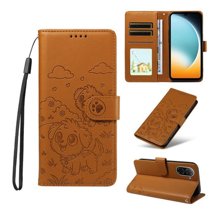 Embossed Heart Dog RFID Blocking Wallet Leather Phone Case, For Redmi A5 4G 171.7mm / Poco C71, For Redmi Note 14S / 13 Pro 4G Global, For Redmi K80 Pro / Poco F7 Ultra, For Redmi K80 / Poco F7 Pro, For Redmi 14C 4G / 5G / 14R / A4                     ...