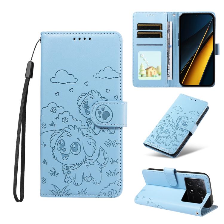 Embossed Heart Dog RFID Blocking Wallet Leather Phone Case, For Redmi A5 4G 171.7mm / Poco C71, For Redmi Note 14S / 13 Pro 4G Global, For Redmi K80 Pro / Poco F7 Ultra, For Redmi K80 / Poco F7 Pro, For Redmi 14C 4G / 5G / 14R / A4                     ...
