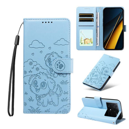 Embossed Heart Dog RFID Blocking Wallet Leather Phone Case, For Redmi A5 4G 171.7mm / Poco C71, For Redmi Note 14S / 13 Pro 4G Global, For Redmi K80 Pro / Poco F7 Ultra, For Redmi K80 / Poco F7 Pro, For Redmi 14C 4G / 5G / 14R / A4                     ...