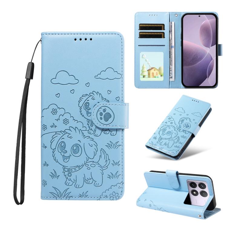 Embossed Heart Dog RFID Blocking Wallet Leather Phone Case, For Redmi A5 4G 171.7mm / Poco C71, For Redmi Note 14S / 13 Pro 4G Global, For Redmi K80 Pro / Poco F7 Ultra, For Redmi K80 / Poco F7 Pro, For Redmi 14C 4G / 5G / 14R / A4                     ...