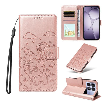 Embossed Heart Dog RFID Blocking Wallet Leather Phone Case, For Redmi A5 4G 171.7mm / Poco C71, For Redmi Note 14S / 13 Pro 4G Global, For Redmi K80 Pro / Poco F7 Ultra, For Redmi K80 / Poco F7 Pro, For Redmi 14C 4G / 5G / 14R / A4                     ...