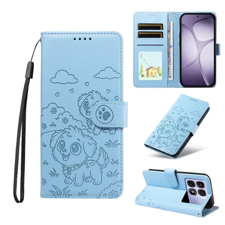 Embossed Heart Dog RFID Blocking Wallet Leather Phone Case, For Redmi A5 4G 171.7mm / Poco C71, For Redmi Note 14S / 13 Pro 4G Global, For Redmi K80 Pro / Poco F7 Ultra, For Redmi K80 / Poco F7 Pro, For Redmi 14C 4G / 5G / 14R / A4                     ...