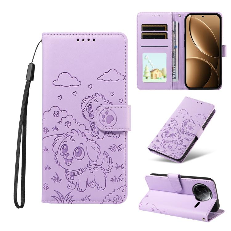 Embossed Heart Dog RFID Blocking Wallet Leather Phone Case, For Redmi A5 4G 171.7mm / Poco C71, For Redmi Note 14S / 13 Pro 4G Global, For Redmi K80 Pro / Poco F7 Ultra, For Redmi K80 / Poco F7 Pro, For Redmi 14C 4G / 5G / 14R / A4                     ...