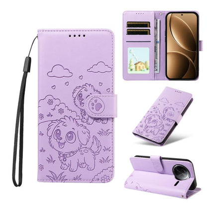 Embossed Heart Dog RFID Blocking Wallet Leather Phone Case, For Redmi A5 4G 171.7mm / Poco C71, For Redmi Note 14S / 13 Pro 4G Global, For Redmi K80 Pro / Poco F7 Ultra, For Redmi K80 / Poco F7 Pro, For Redmi 14C 4G / 5G / 14R / A4                     ...