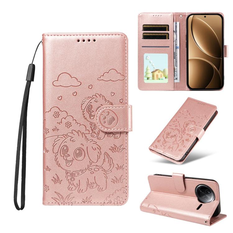Embossed Heart Dog RFID Blocking Wallet Leather Phone Case, For Redmi A5 4G 171.7mm / Poco C71, For Redmi Note 14S / 13 Pro 4G Global, For Redmi K80 Pro / Poco F7 Ultra, For Redmi K80 / Poco F7 Pro, For Redmi 14C 4G / 5G / 14R / A4                     ...