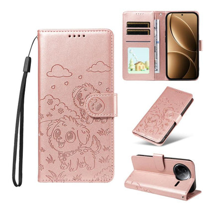 Embossed Heart Dog RFID Blocking Wallet Leather Phone Case, For Redmi A5 4G 171.7mm / Poco C71, For Redmi Note 14S / 13 Pro 4G Global, For Redmi K80 Pro / Poco F7 Ultra, For Redmi K80 / Poco F7 Pro, For Redmi 14C 4G / 5G / 14R / A4                     ...